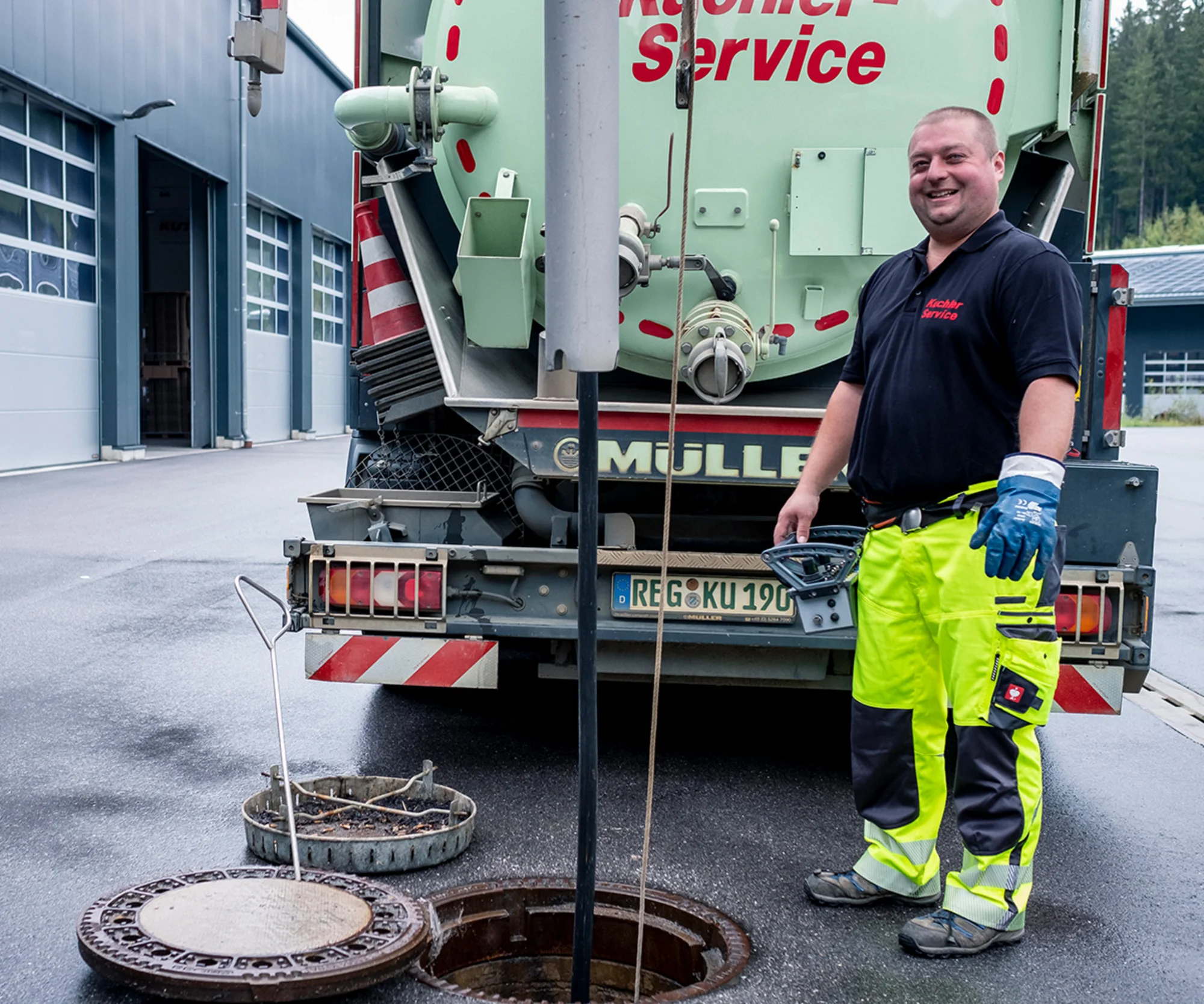 Saugbaggerarbeiten in Straubing